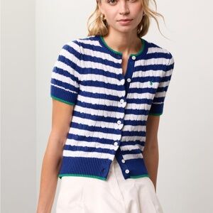 Polo Ralph Lauren Striped Cable Cardigan